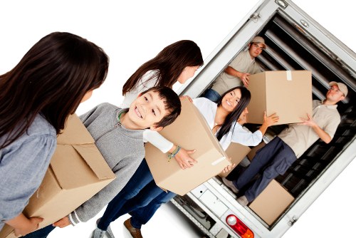 Removal team helping with a home move in Carshalton