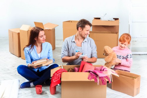 Local removals team helping with a residential move in Carshalton