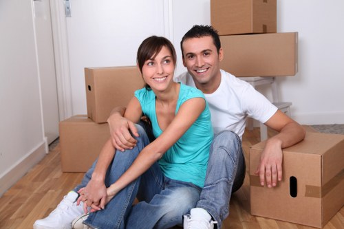Packed removals van for a residential or office move