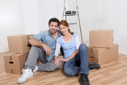 A local moving van arranged for a property move in Carshalton