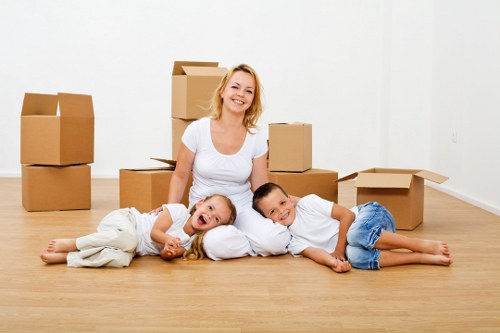 Removal van supporting a residential move in Carshalton